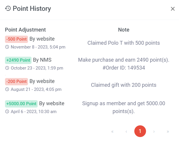 How to Check Member Point Report  | Picture 4