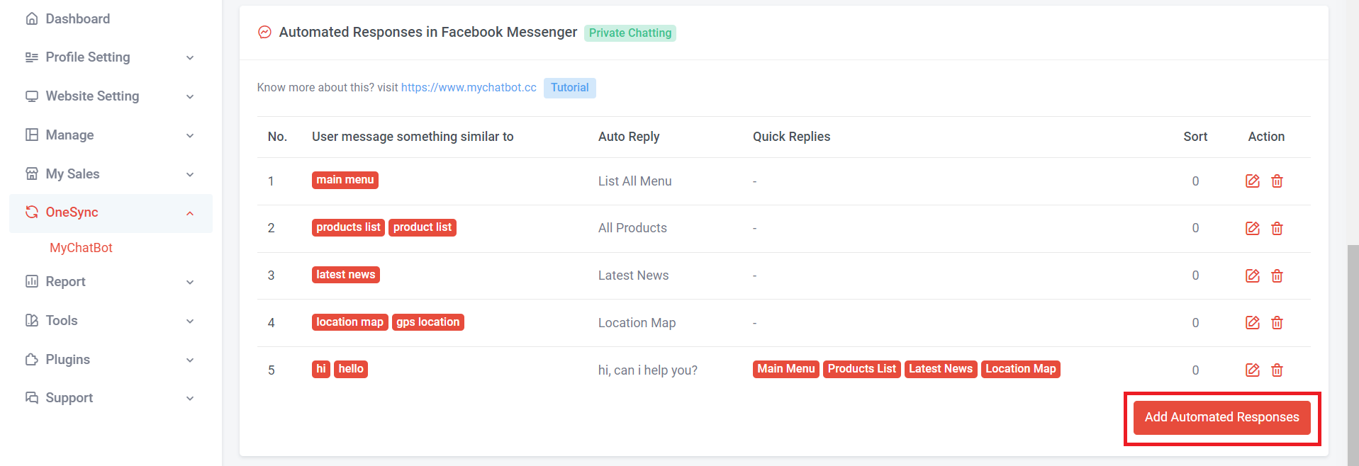 Automated Responses in Facebook Messenger | Picture 3