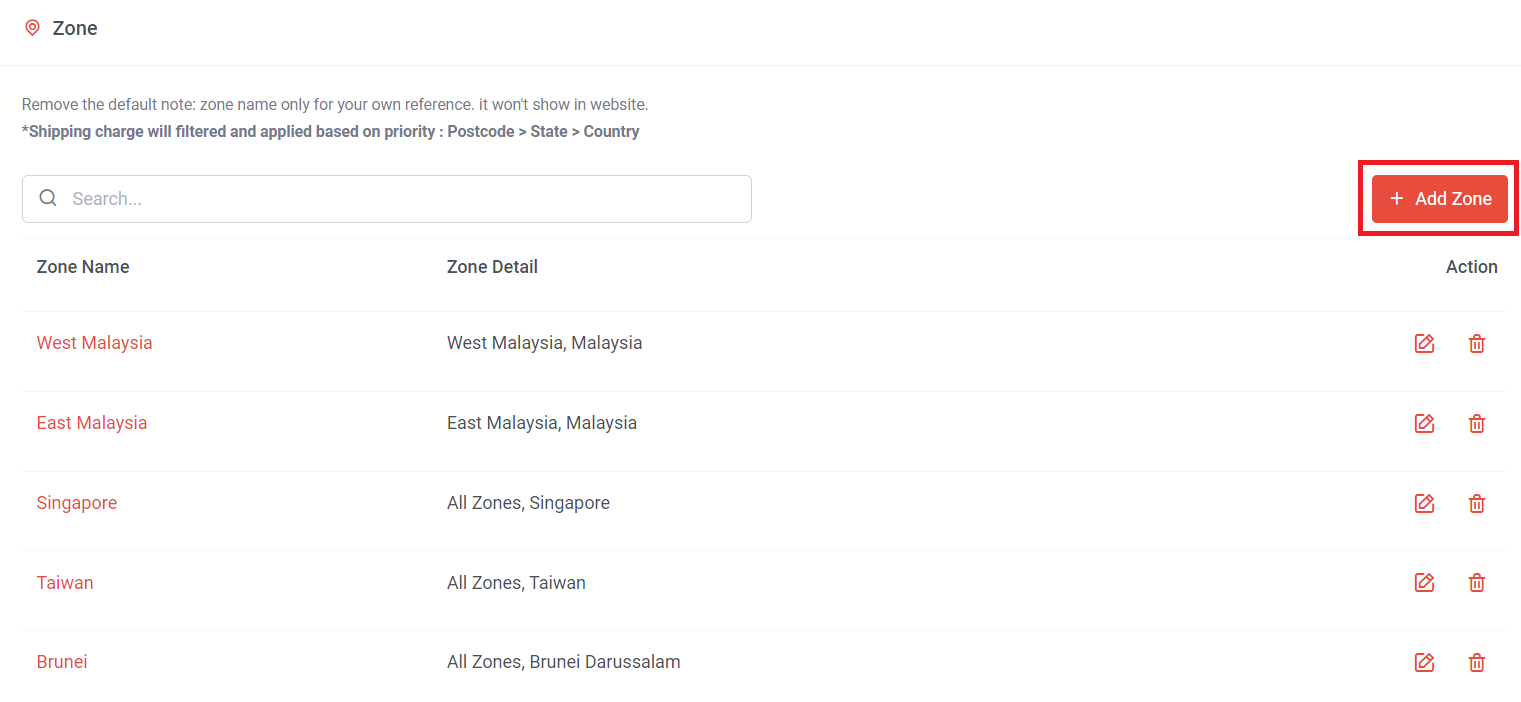 How to Add Shipping Zone  | Picture 1