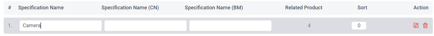 How to Manage Product Specification (Add, Edit, Delete, Sort) | Picture 8