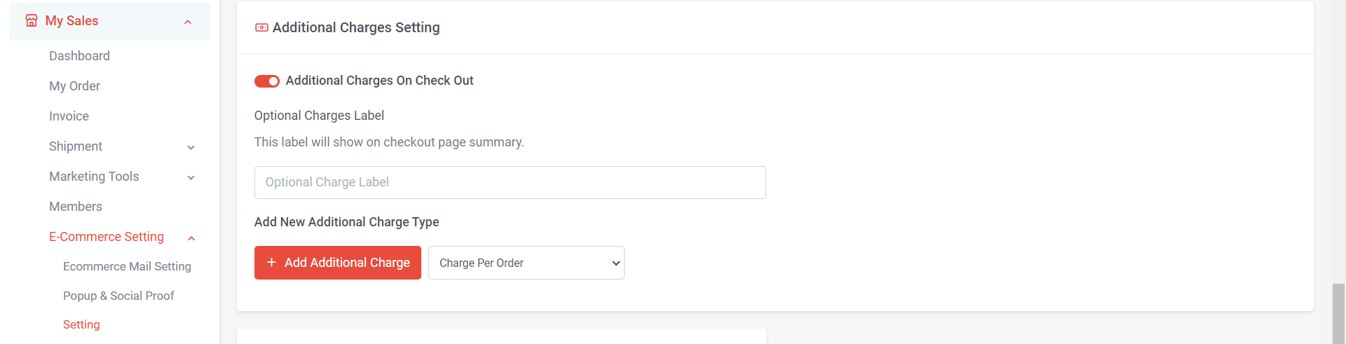 How to Setup Additional Charges Per Order  | Picture 1
