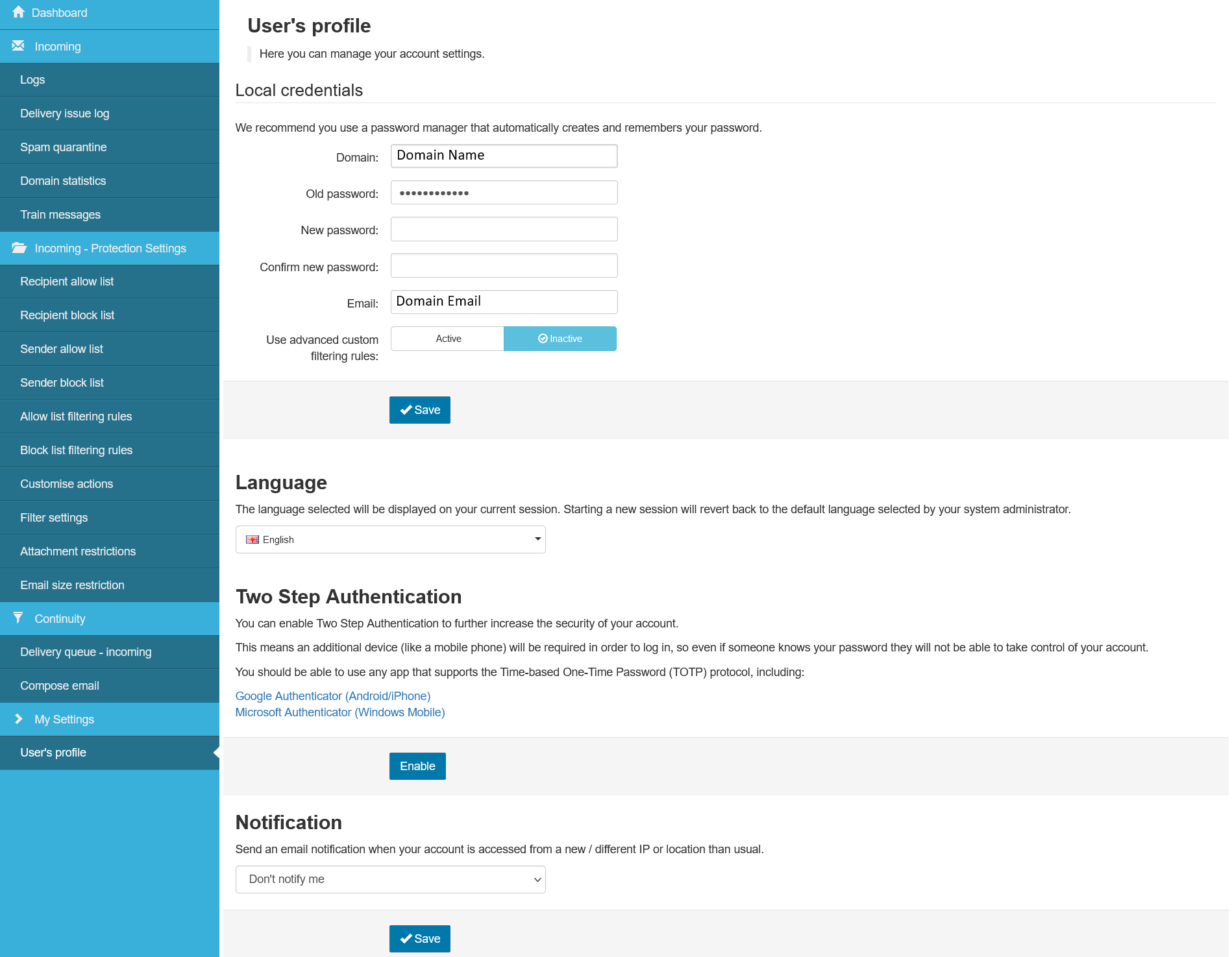 My Settings | Picture 1