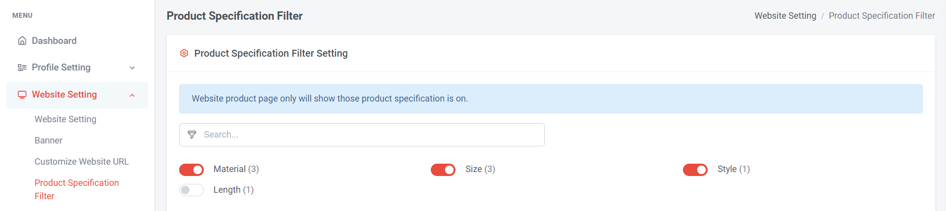 How to Manage Product Specification Filter | Picture 2