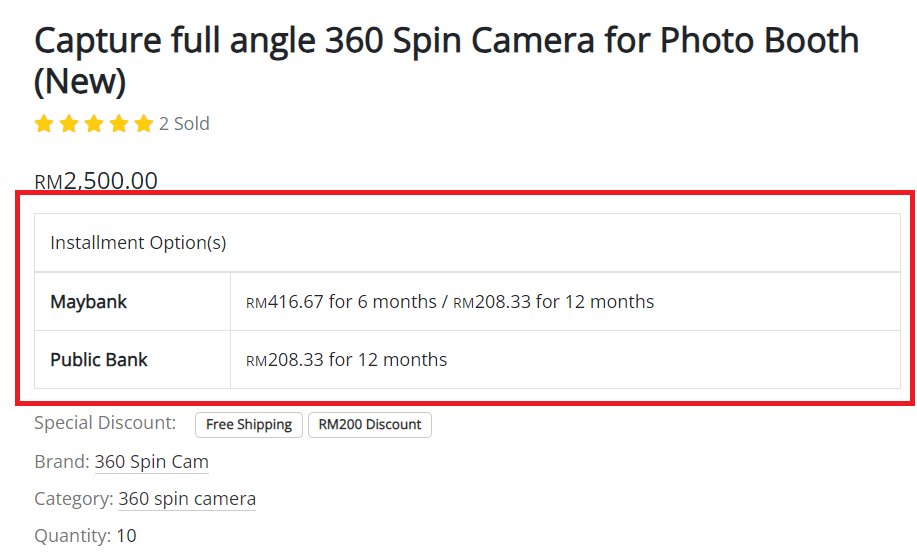 How to Display Installments on the Product Page | Picture 1