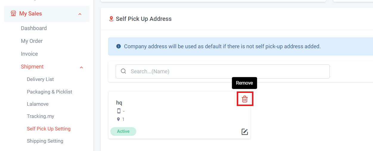 How to Set Multiple Pick Up Address  | Picture 3