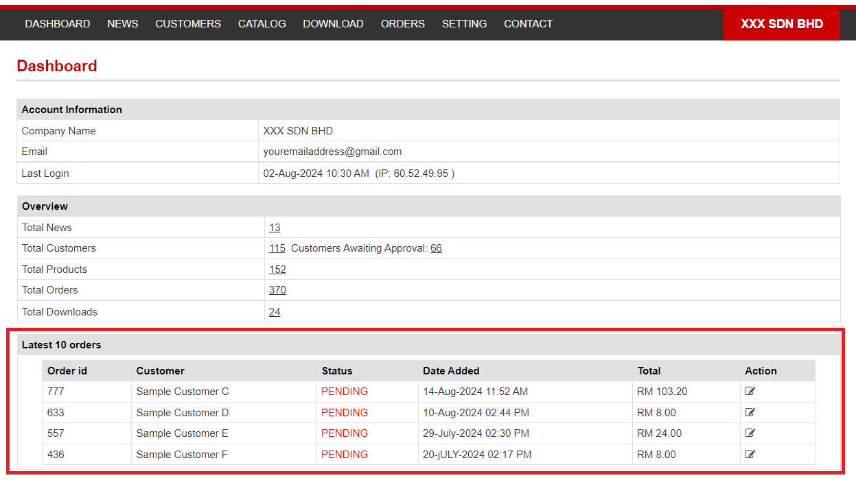 How to Check and Update Order Status | Picture 1