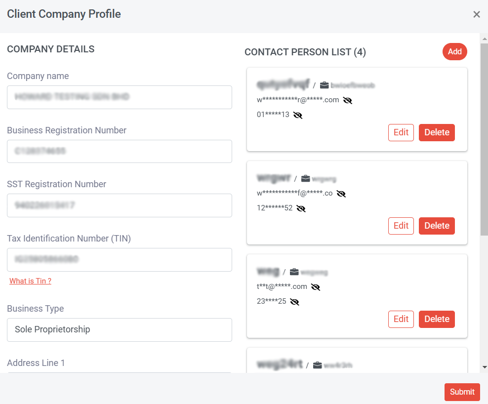 How does the E-Invoice Customer Profile work? | Picture 14