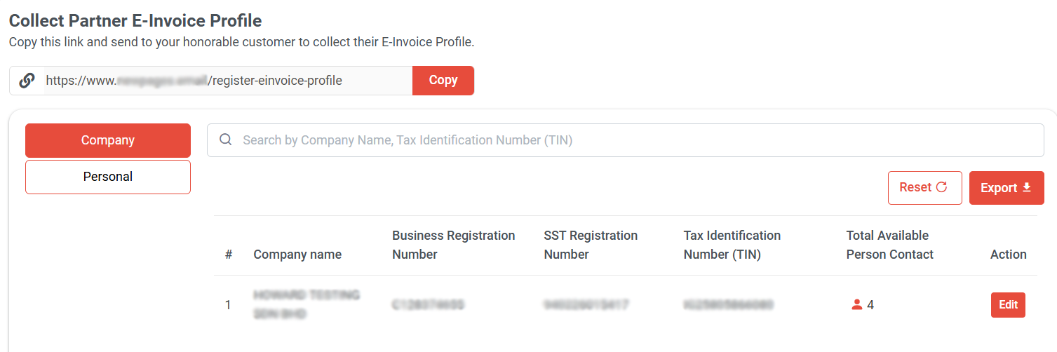 How does the E-Invoice Customer Profile work? | Picture 12