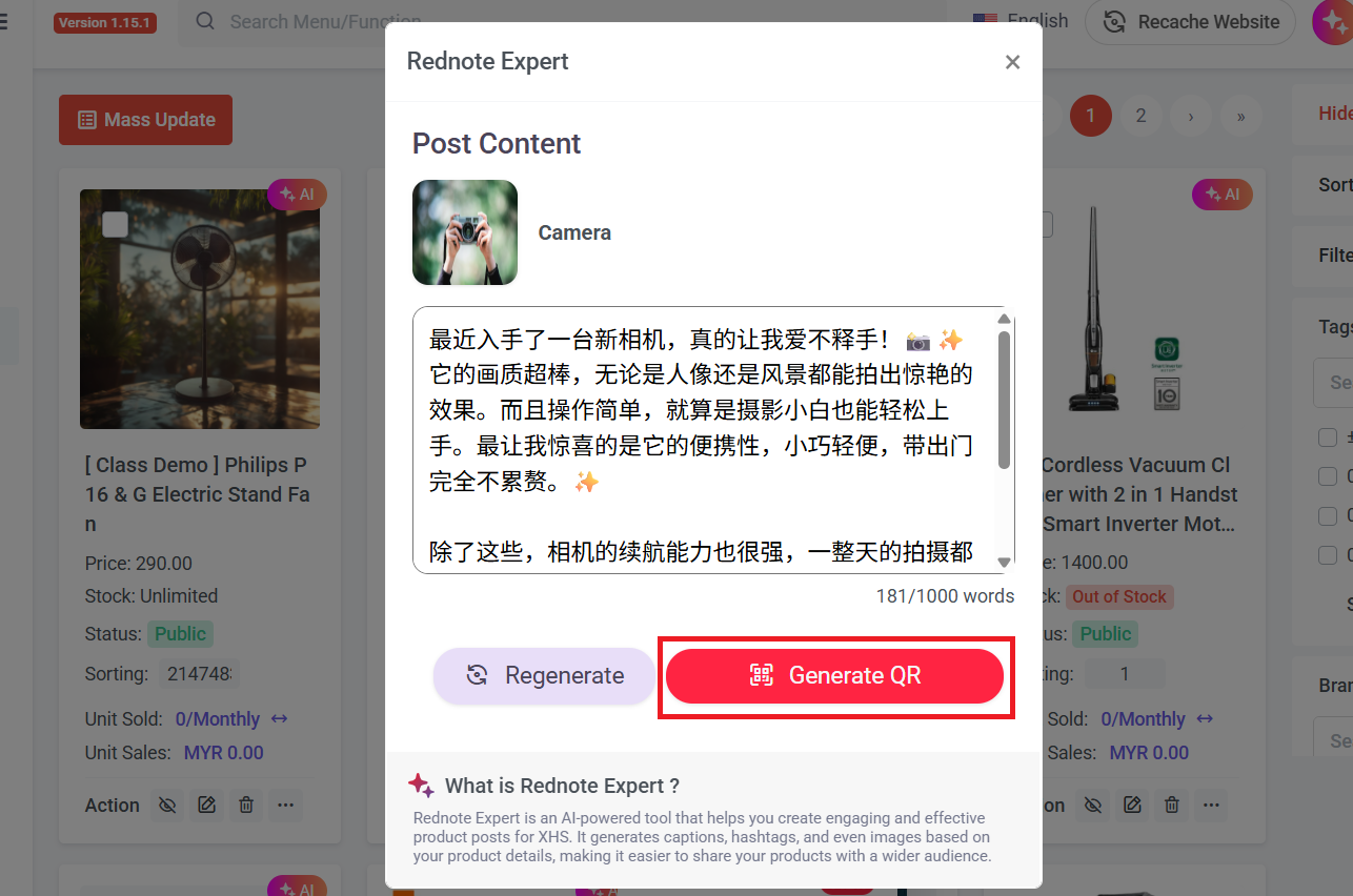 Share AI Generate Description to Rednote | Picture 3