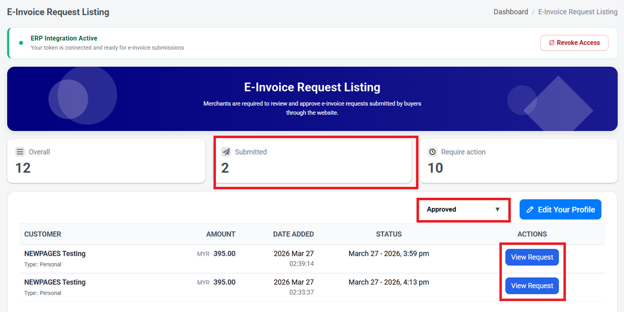 How to Setup E-Invoice Request | Picture 25